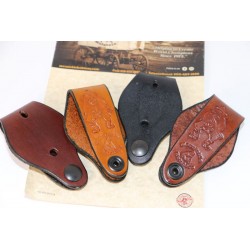 From Left to Right: Mahogany Brown, Saddle Tan, Black, and Gunfighter Brown.
