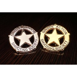 SASS Silver & Gold Star Lapel Pin