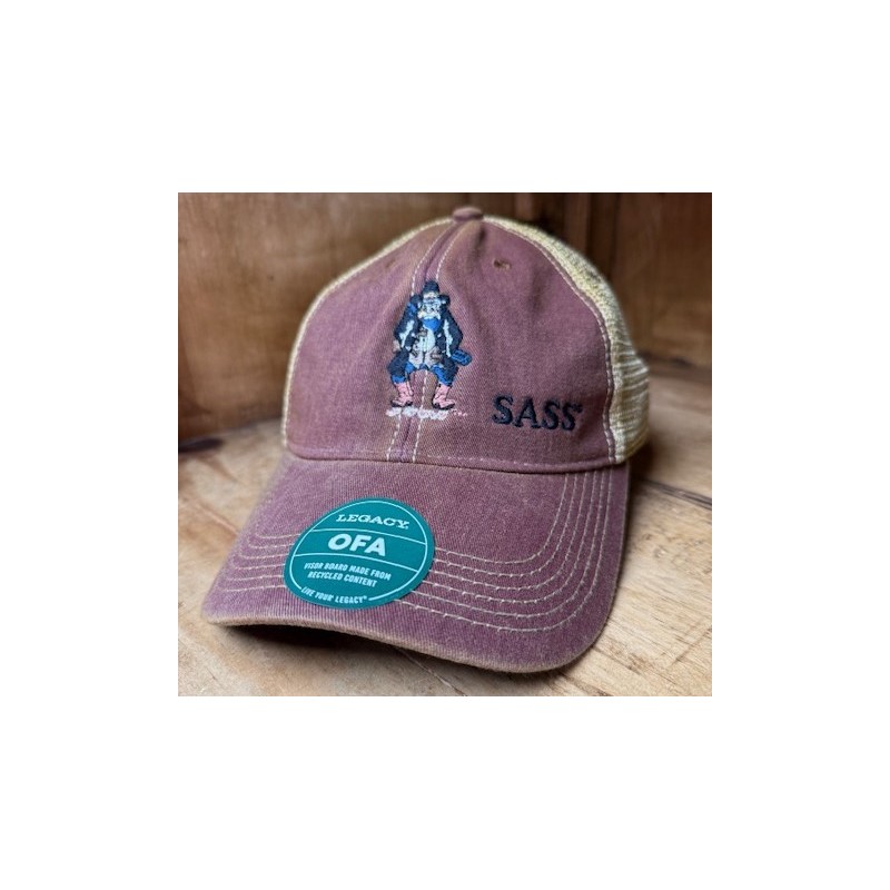 Ball Cap - Maroon SASS Marshal
