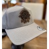 Authentic Snapback - Grey w/ Leather Patch