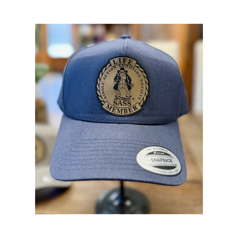 Authentic Snapback - Navy w/ Leather Patch