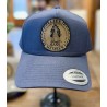 Authentic Snapback - Navy w/ Leather Patch
