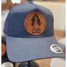 Authentic Snapback - Navy w/ Leather Patch